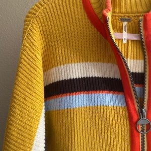 Free People Retro Zip Up